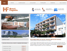 Tablet Screenshot of hotelfaguilefoz.com.br